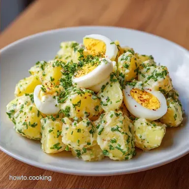 Traditional Egg Potato Salad: Creamy