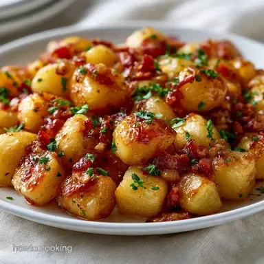 Traditional Warm Potato Salad with Bacon