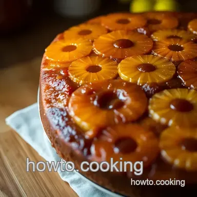 How to Make an Upside Down Pineapple Cake: A Family Favorite Delight Recipe Card