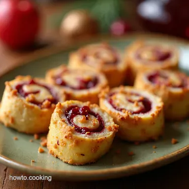 Turkey Cranberry Pinwheel Bites Festive Leftover Magic Recipe Card