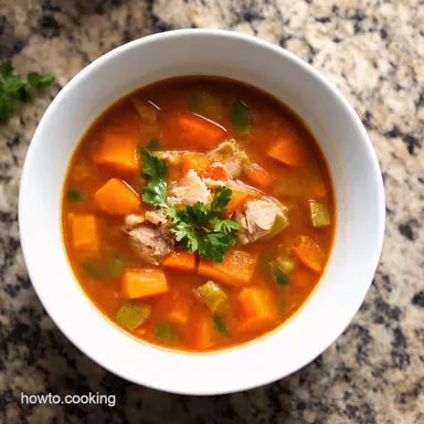 Turkey Time Encore My Hearty Healthy Vegetable Soup Recipe Card