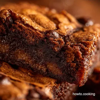 The Ultimate Fudgy Brookie Recipe Chewy Cookie Rich Brownie Recipe Card