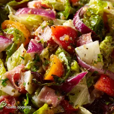 Italian Chopped Salad: The Easy, Zesty Antipasto Salad Recipe Recipe Card