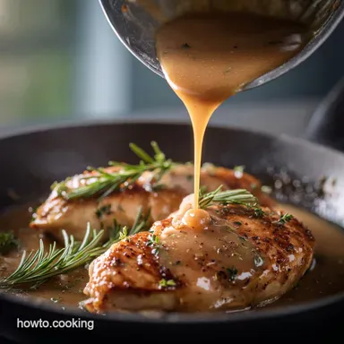 Rosemary Chicken Sauce The Velvet Pan Jus Recipe Ready in 30 Mins