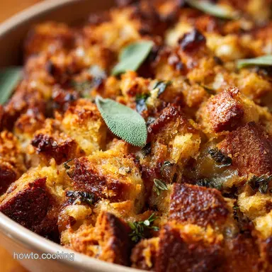Thanksgiving Stuffing Recipe: The Ultimate Moist Stuffing with Crisp Crust Recipe Card