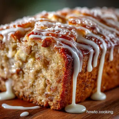 Ultimate Moist Glazed Apple Bread Spices Brown Sugar Vanilla Glaze Recipe Card