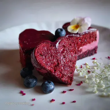 Valentines Cake for Two Ready in 30 Min Recipe Card