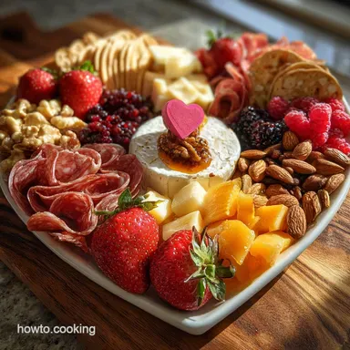 Valentines Charcuterie Board: Sweet & Savory Bites Recipe Card