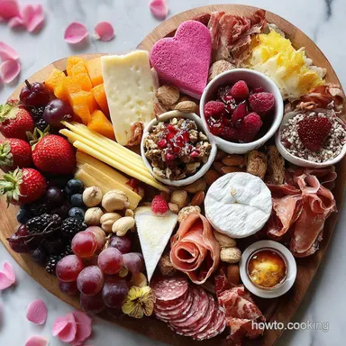 Valentines Charcuterie Board: Sweet & Savory Bites