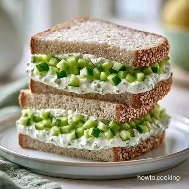 Veg Cream Cheese Sandwich in 15 Minutes Recipe Card