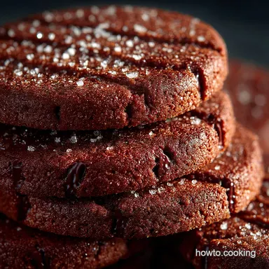 Rich Buttery Double Chocolate Shortbread Cookies SliceandBake Recipe Card