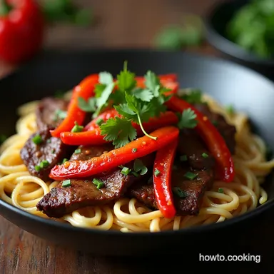 Best Chinese Pepper Steak Recipe with Tender Velveted Beef