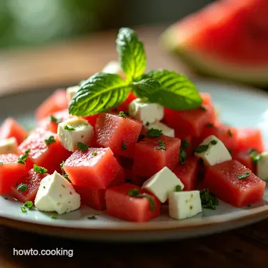 Watermelon and Feta Salad My Refreshing Summer GoTo Recipe Card