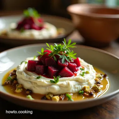Whipped Feta with Roasted Beets Pistachios Simple Dip Recipe Recipe Card