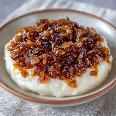 Yellow Onion Dip with Worcestershire Recipe Card