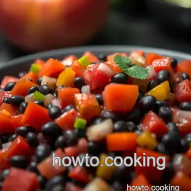 My Easy Zesty Black Bean Salsa: A Fiesta in Every Bite! Recipe Card