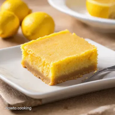 Zesty Lemon Bars A SunshineFilled Lemon Bar Recipe Recipe Card