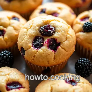 Easy Zesty Lemon Blackberry Muffins: A Family-Approved Recipe Recipe Card