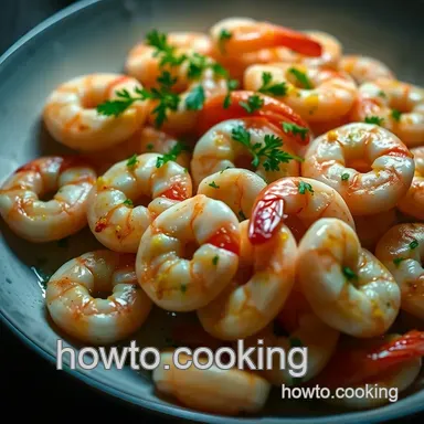 Zesty Lemon Herb Shrimp with Quinoa & Roasted Asparagus presentation