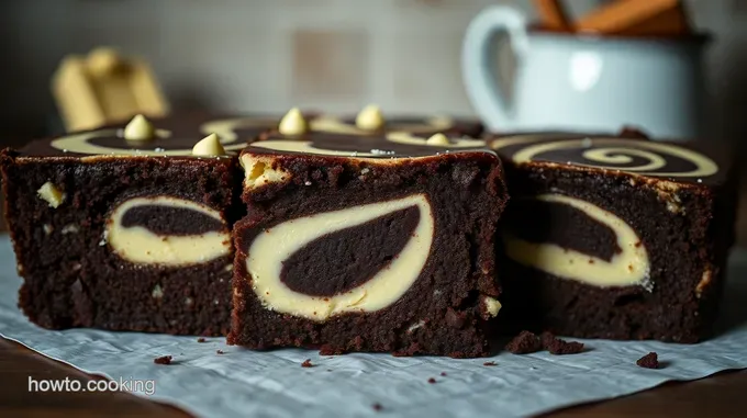 Decadent Chocolate and White Chocolate Swirl Brownies