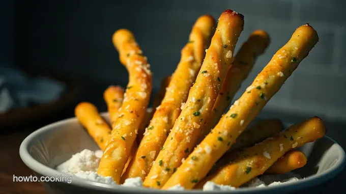 Garlicky Herb Parmesan Breadsticks