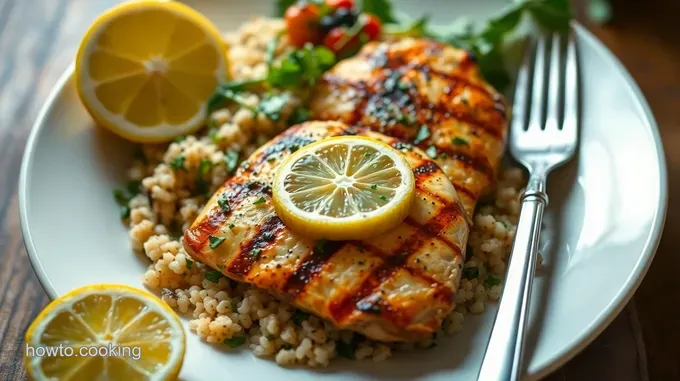 Grilled Lemon Herb Chicken with Quinoa Salad