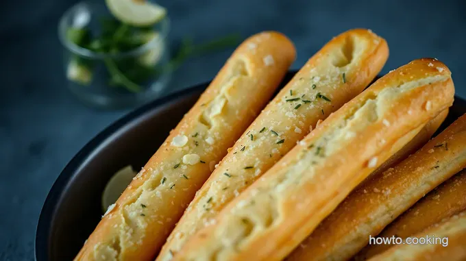 Rosemary Garlic Parmesan Breadsticks