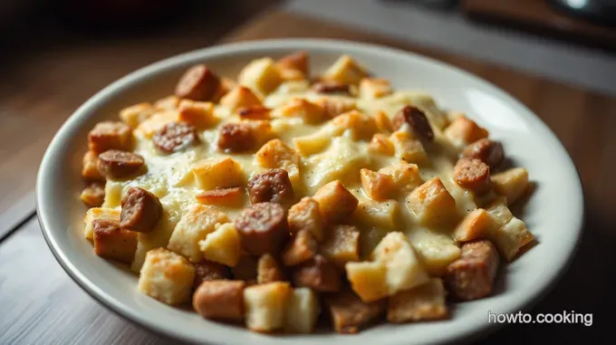 Sausage Egg & Cheddar Breakfast Casserole