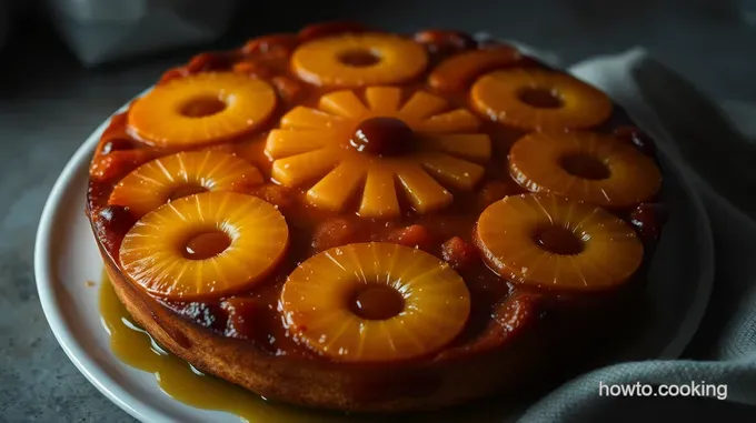 Tropical Delight: Upside Down Pineapple Cake