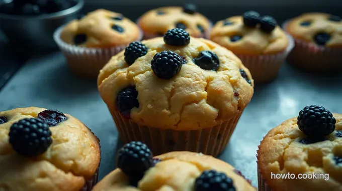 Zesty Lemon Blackberry Muffins: A Burst of Summer in Every Bite