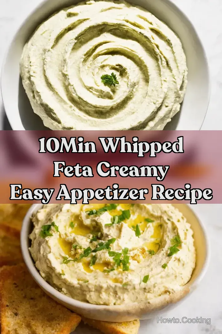 10Min Whipped Feta Creamy Easy Appetizer Recipe