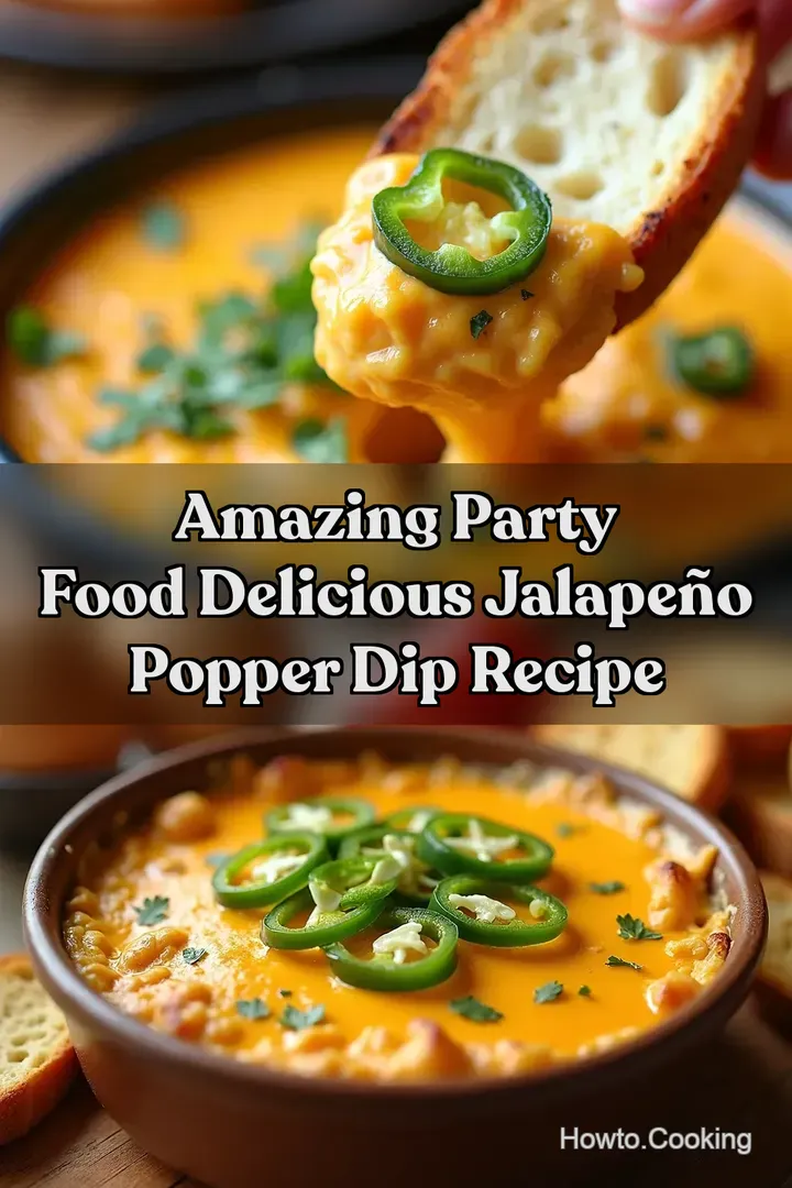 Amazing Party Food Delicious Jalape&ntilde;o Popper Dip Recipe