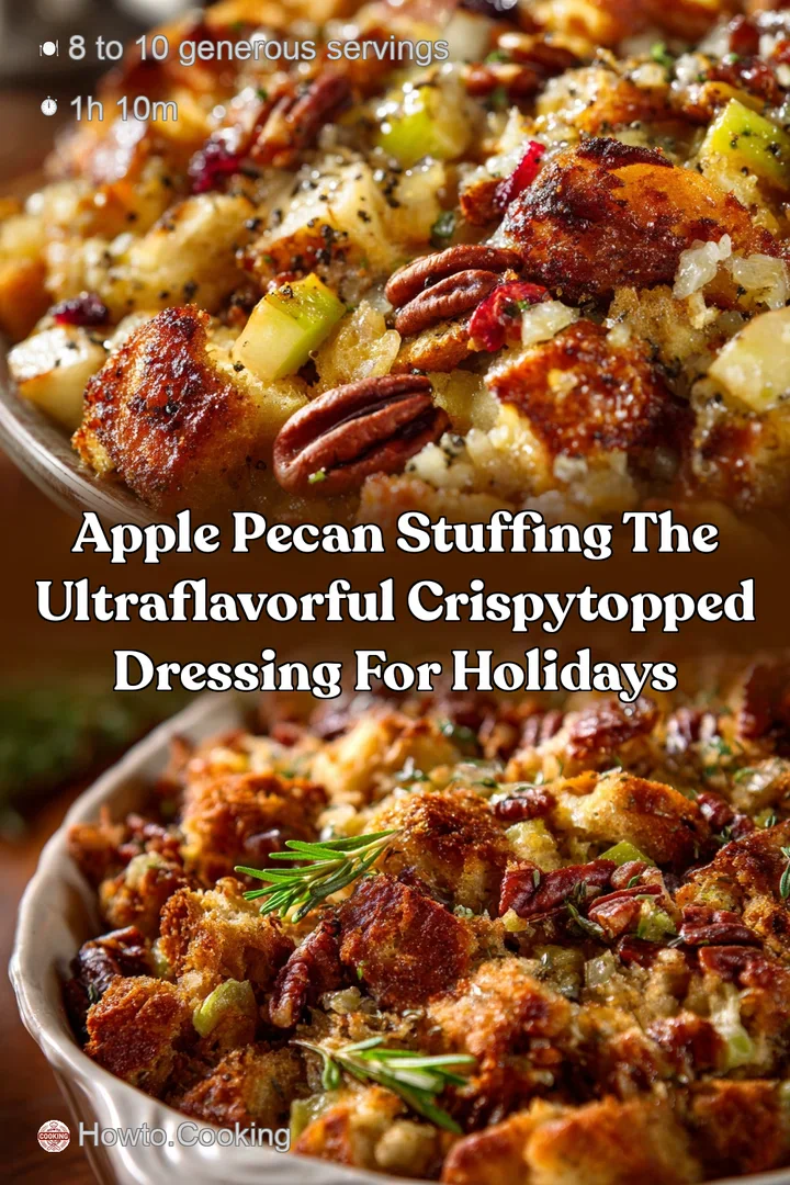Apple Pecan Stuffing The UltraFlavorful CrispyTopped Dressing for Holidays