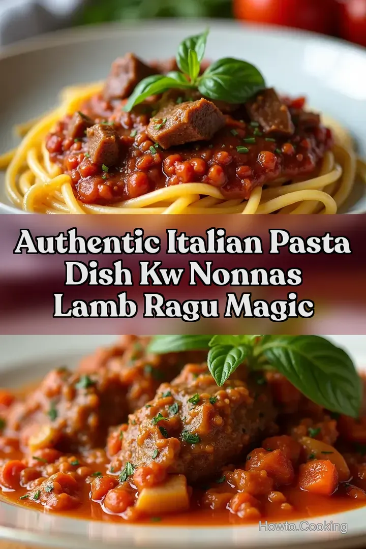 Authentic Italian Pasta Dish kw Nonnas Lamb Ragu Magic