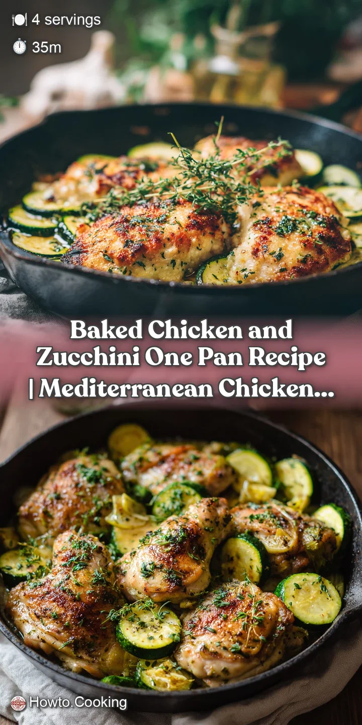 Close-up of juicy, herb-flecked chicken nestled amongst bright green, slightly charred zucchini slices.