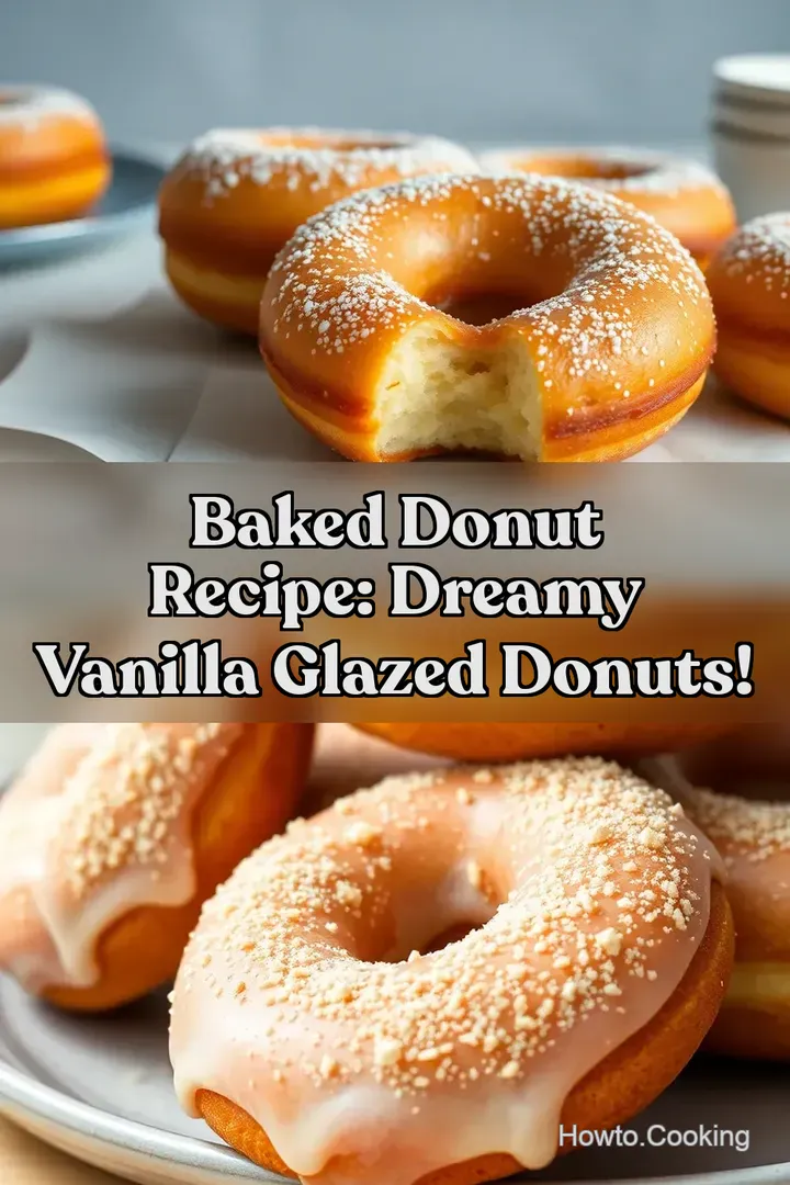 Baked Donut Recipe: Dreamy Vanilla Glazed Donuts! : PIN FOR LATER Baked Donut Recipe: Dreamy Vanilla Glazed Donuts!