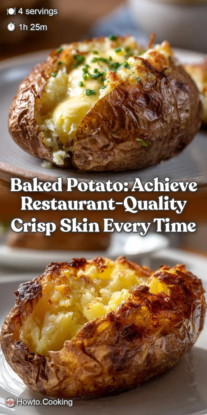 Baked Potato: Achieve Restaurant-Quality Crisp Skin Every Time