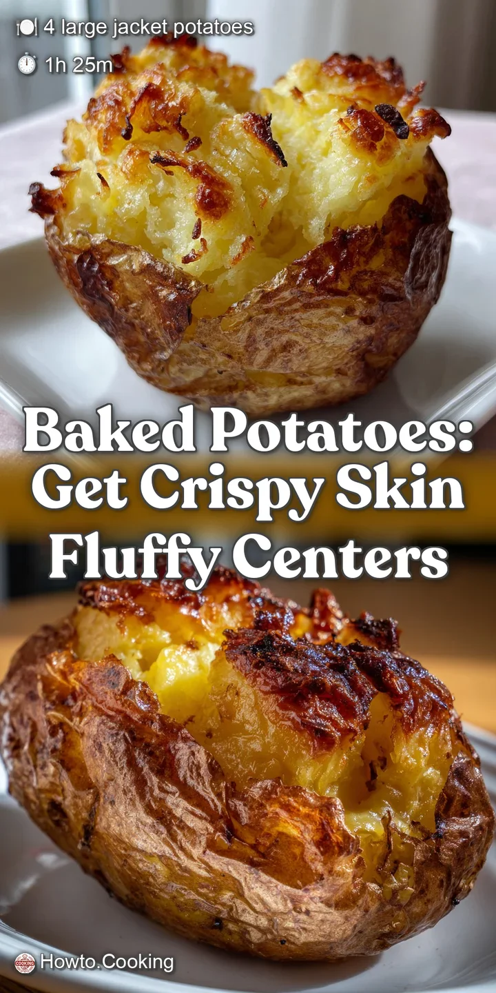 Baked Potatoes: Get Crispy Skin Fluffy Centers