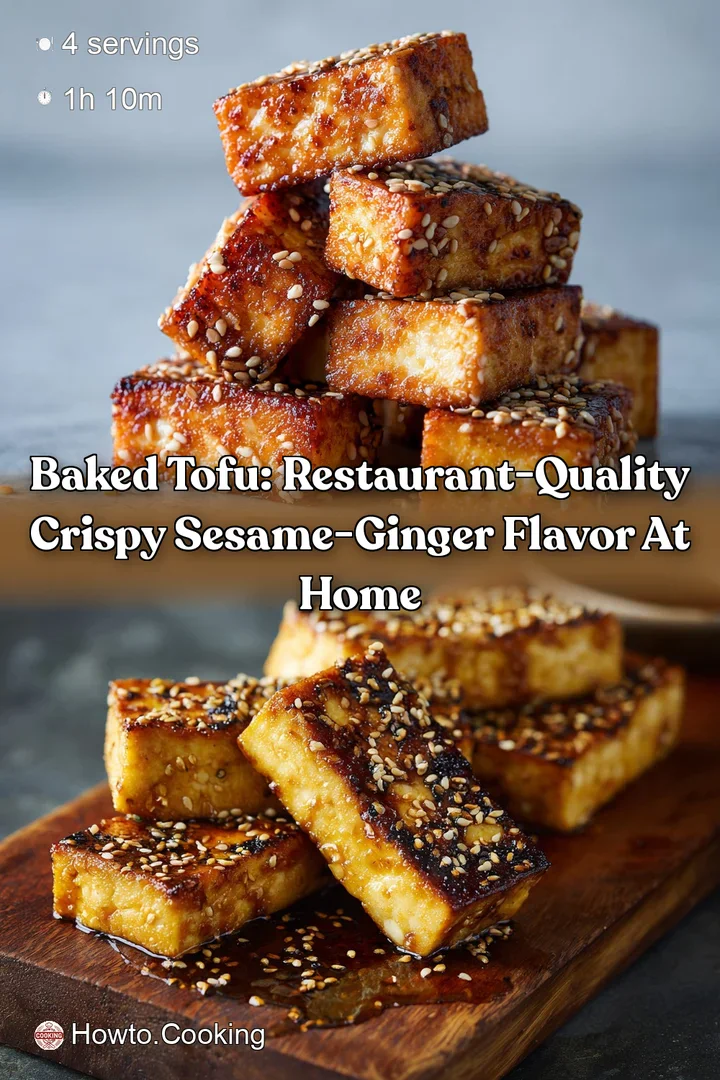 Baked Tofu: Restaurant-Quality Crispy Sesame-Ginger Flavor at Home