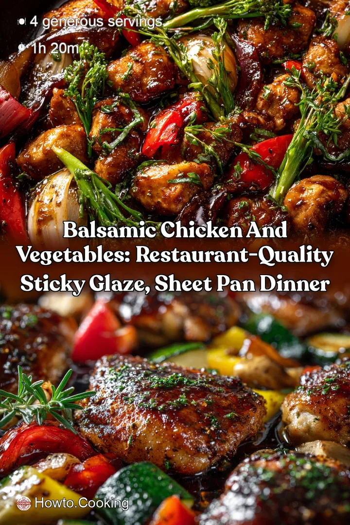 Balsamic Chicken and Vegetables: Restaurant-Quality Sticky Glaze Sheet Pan Dinner