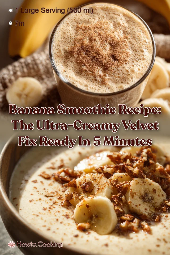 Banana Smoothie Recipe: The Ultra-Creamy Velvet Fix Ready in 5 Minutes