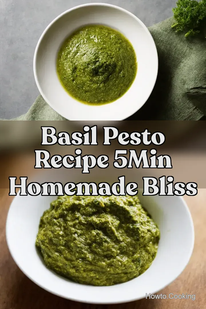 Basil Pesto Recipe 5Min Homemade Bliss : PIN FOR LATER Basil Pesto Recipe 5Min Homemade Bliss