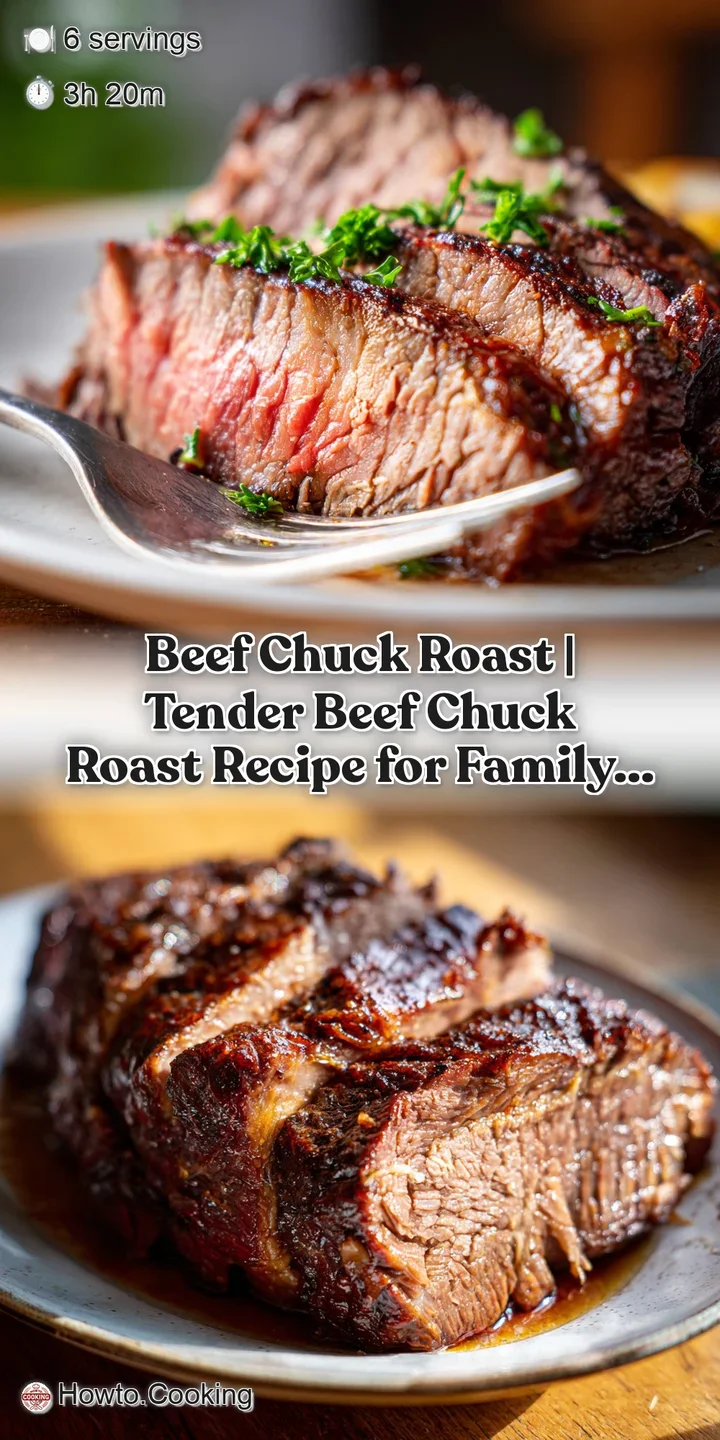 Close-up of succulent, slow-cooked beef chuck, its fibers easily separating, with deep, dark braising liquid.