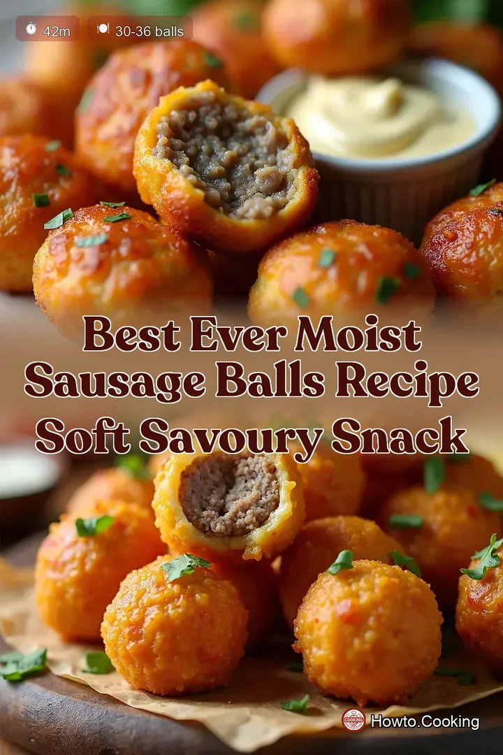 Best Ever Moist Sausage Balls Recipe Soft Savoury Snack
