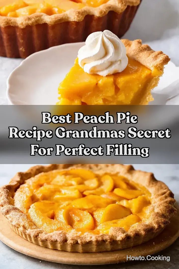 Best Peach Pie Recipe Grandmas Secret for Perfect Filling