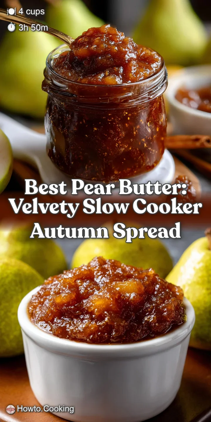 Best Pear Butter: Velvety Slow Cooker Autumn Spread