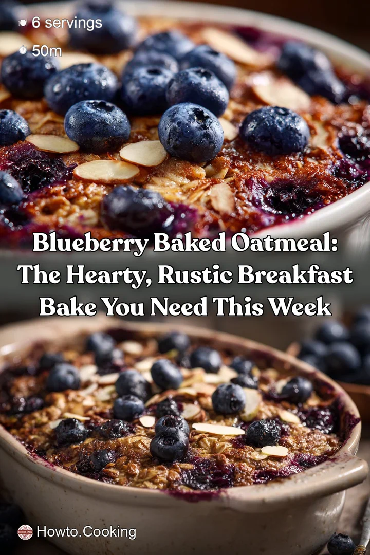 Blueberry Baked Oatmeal: The Hearty Rustic Breakfast Bake You Need This Week