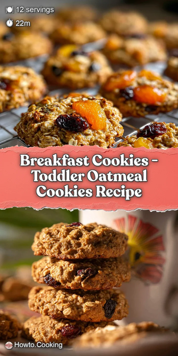Close-up of a soft, chewy breakfast cookie showcasing the visible oats, plump raisins, and slightly crisp edges. Warm, com...