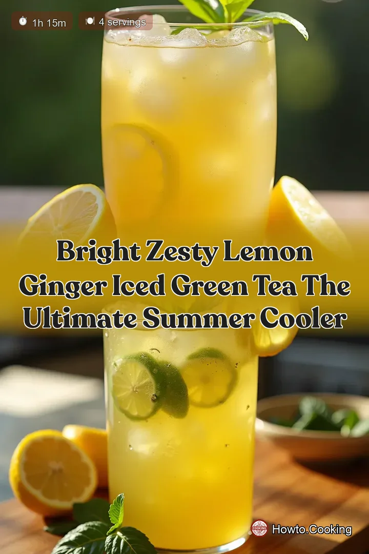 Bright Zesty Lemon Ginger Iced Green Tea The Ultimate Summer Cooler