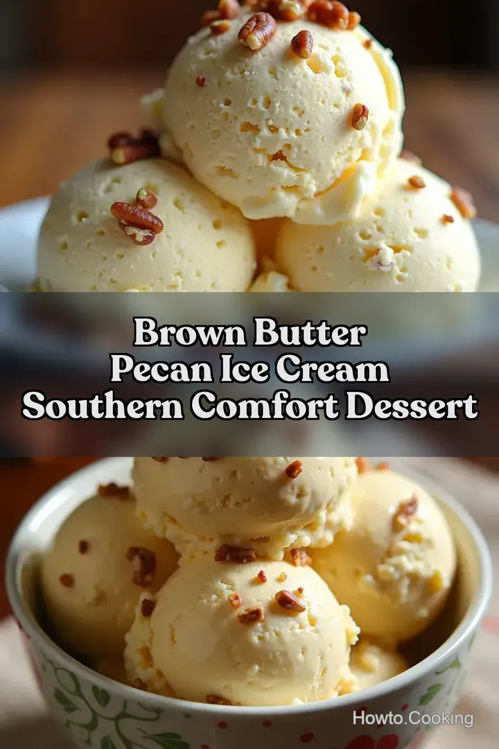 Brown Butter Pecan Ice Cream Southern Comfort Dessert